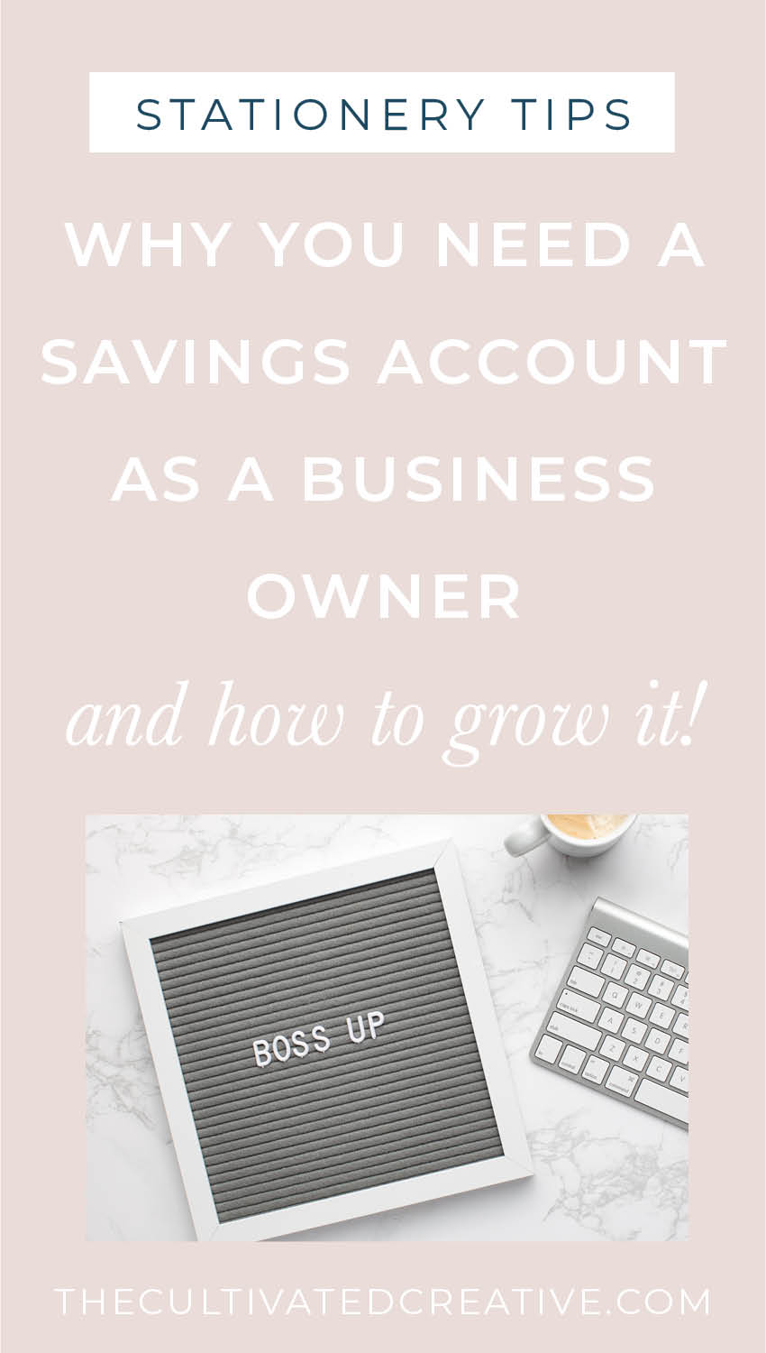why you need a savings account as a stationery designer | and how to grow it!