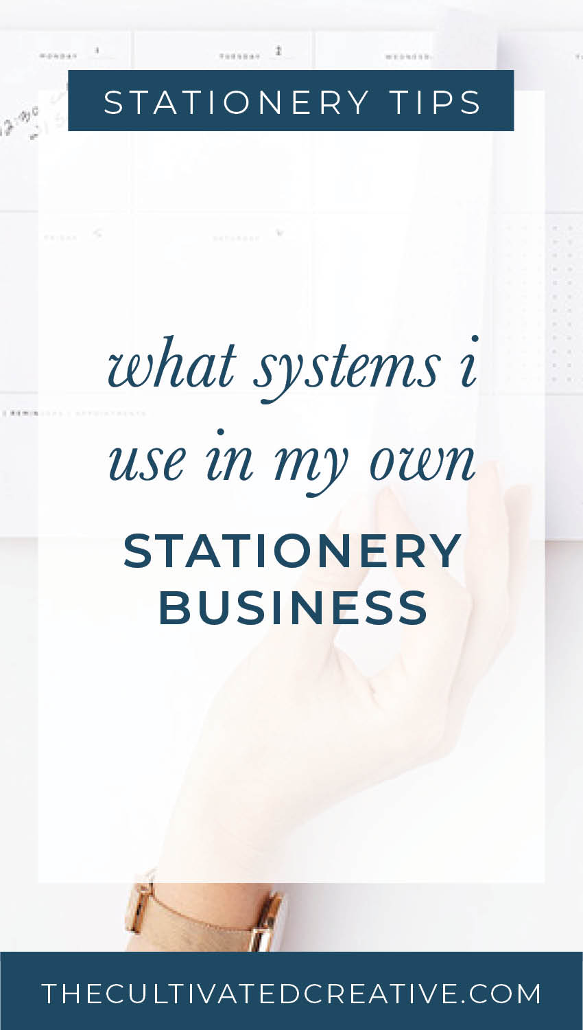 My go to systems for my stationery business