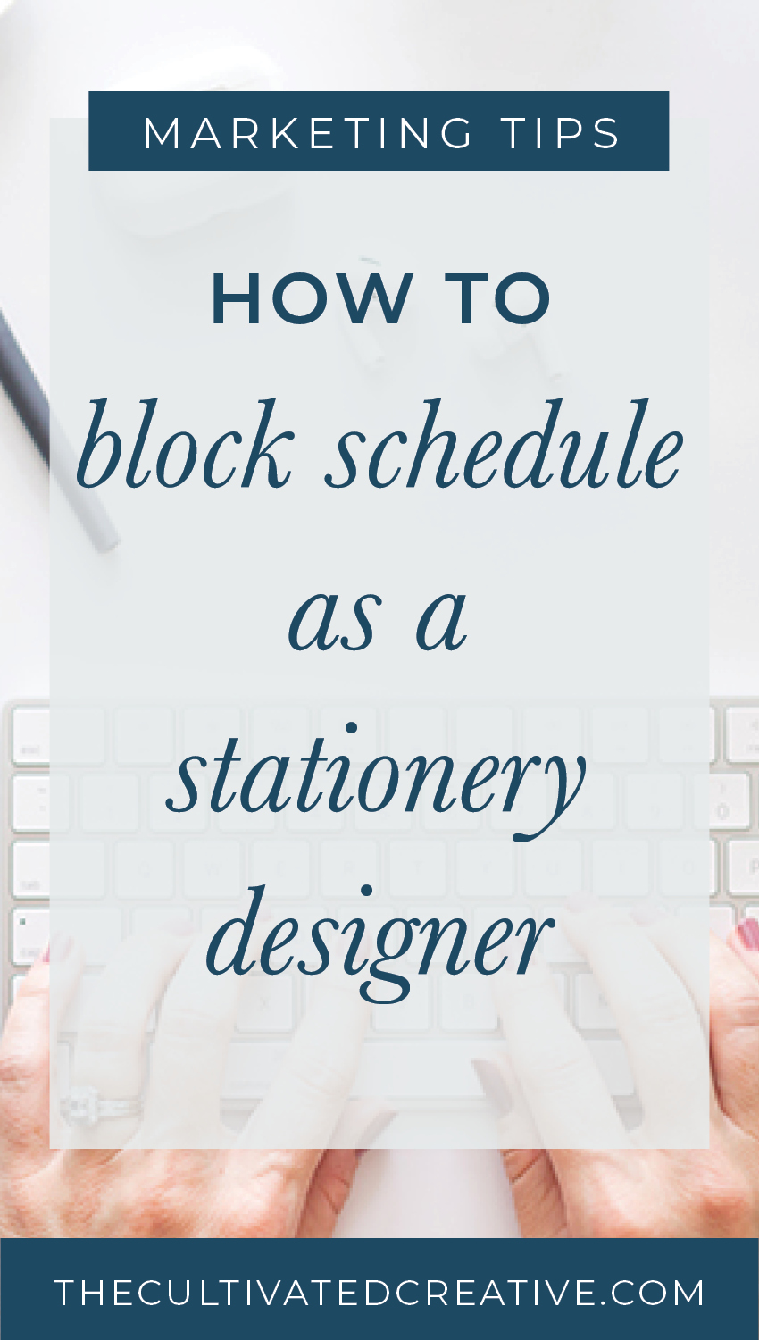 how to block schedule stationery designer