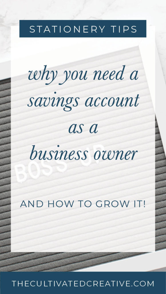 why you need a savings account as a stationery designer | and how to grow it!