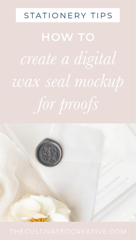 how to create a digital wax seal mock up for your wedding invitation proofs | video tutorial