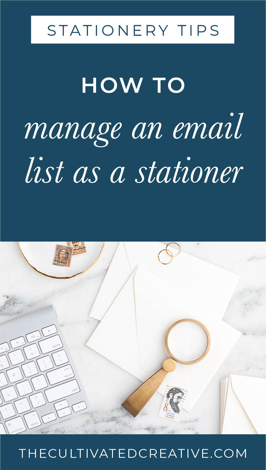 How to manage an email list as a stationer. Why you need one and what you should do with it.