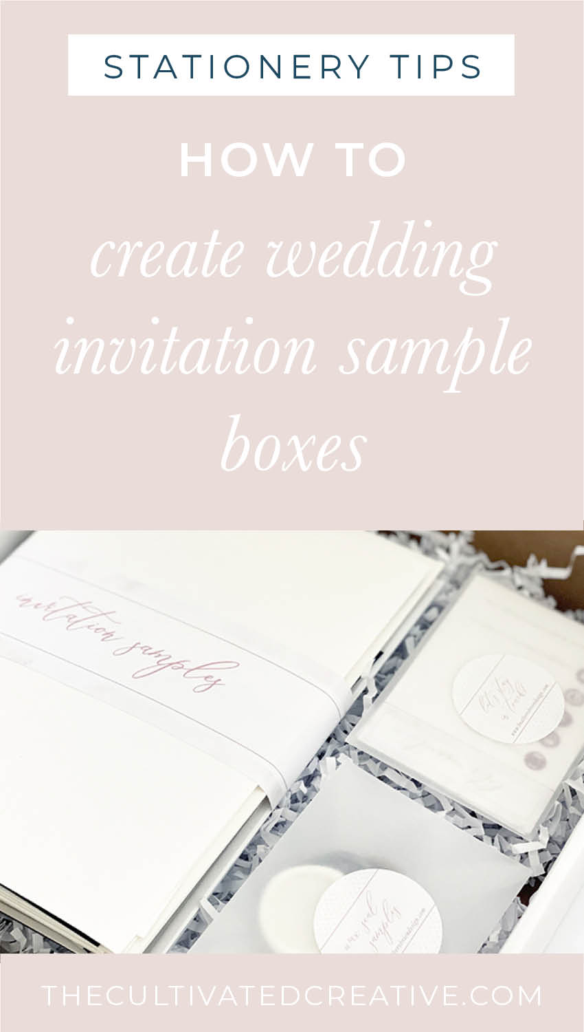 creating wedding invitation sample boxes for vendors or wedding planners | paper swatches, wax seal samples