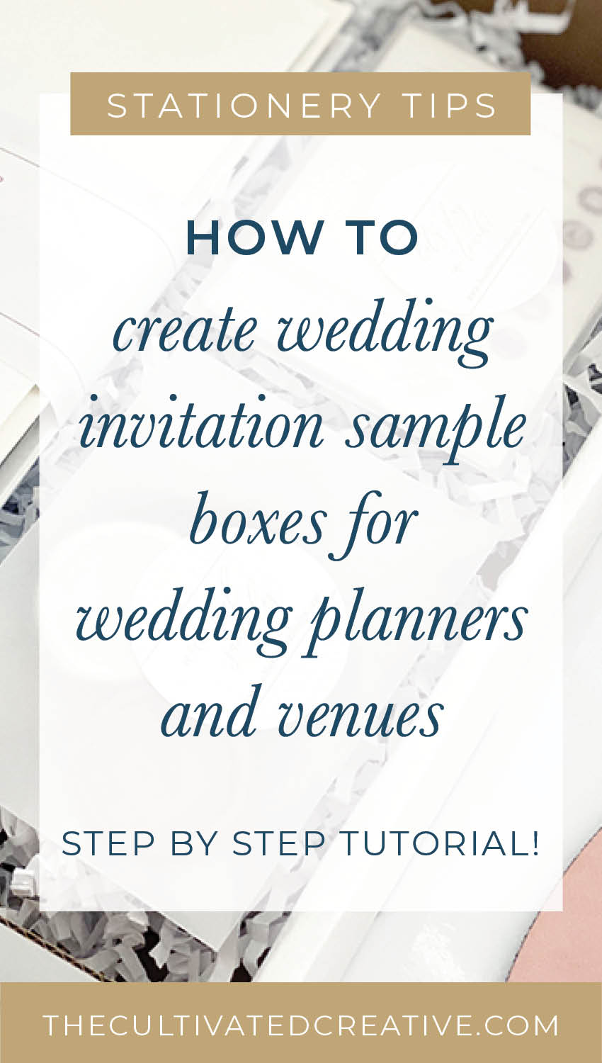 creating wedding invitation sample boxes for vendors or wedding planners | paper swatches, wax seal samples