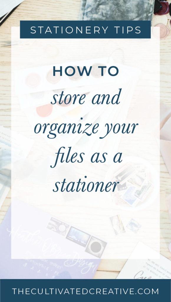 How to store and organize your files as a stationery designer