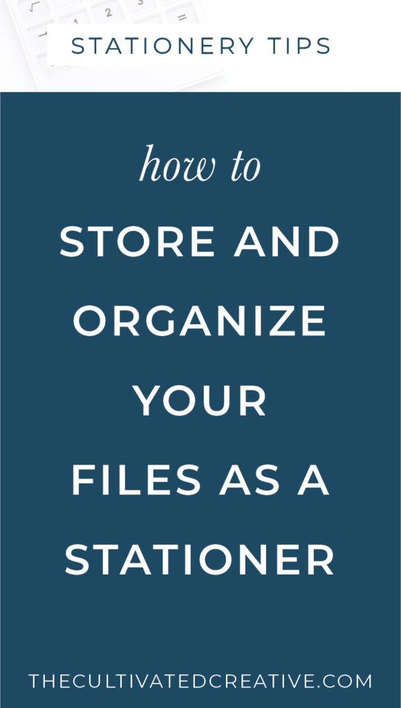 How to store and organize your files as a stationery designer