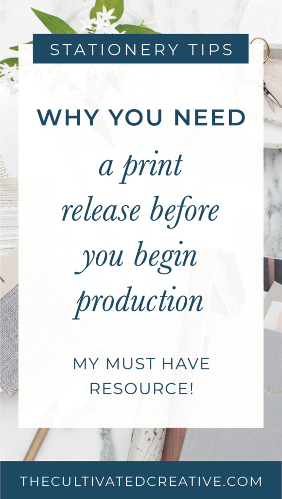 why you need a print release before you begin production