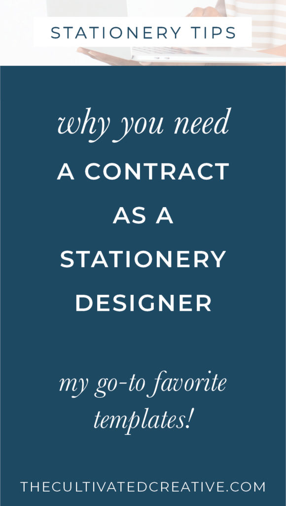 why you need a contract as a stationery designer
