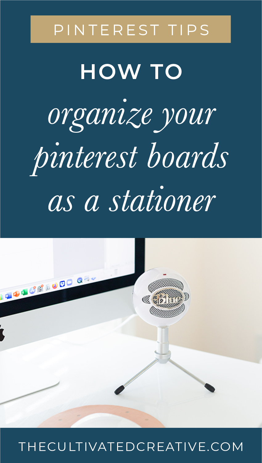 organizing your pinterest boards as a stationery designer